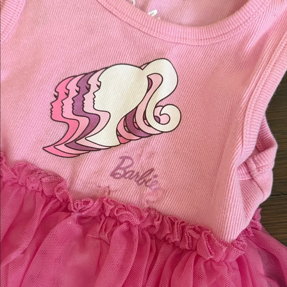Barbie Pink and Purple Kids Dress Trio - Picture 3 of 4